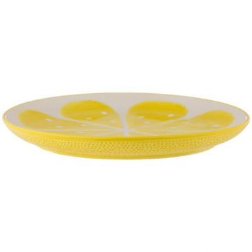 Plat rond 28 cm Citron - World Food Fruits