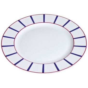 Plat rond 32 cm - Basque Bleu