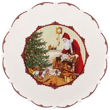 Plat rond 43 cm Père-Noël - Toy's Fantasy