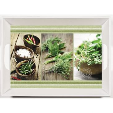 Plateau profond 51 x 38 cm - Kitchen Herbes