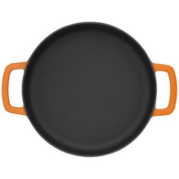 Poêle double anse 24 cm Orange - Sous-Chef