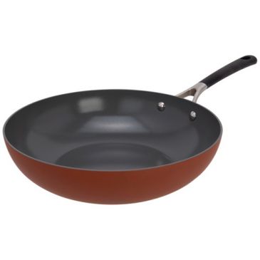 Poêle wok 28 cm - Cerapro Terracotta