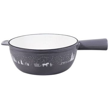 Poêlon à fondue 24 cm Gris Taupe - Hiver