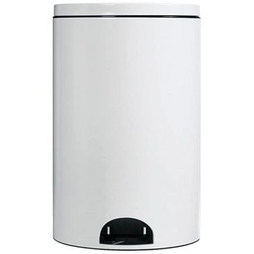 Poubelle à pédale 14 L Blanche - Élora