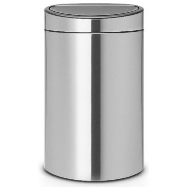 Poubelle 40 L Matt Steel - Touch Bin