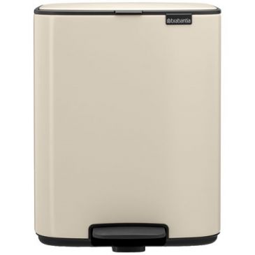 Poubelle à pédale 12 L Soft Beige - Bo