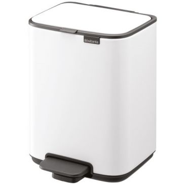 Poubelle à pédale 4 L Blanc - Bo