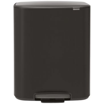 Poubelle à pédale 60 L Matt Black - Bo
