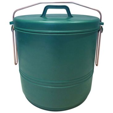 Poubelle composte - 16 L - avec couvercle basculant - vert
