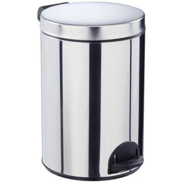 Poubelle à pédale 14 L Inox - Élora