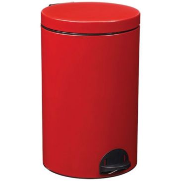 Poubelle à pédale 20 L Rouge Carmin - Élora