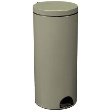 Poubelle à pédale 30 L Gris Vert - Élora