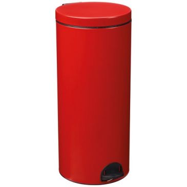 Poubelle à pédale 30 L Rouge Carmin - Élora
