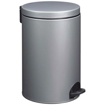 Poubelle à pédale - Sania 20 L gris métal
