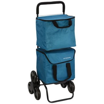 Poussette Modulobag 6 roues 2 X 20 L bleu canard