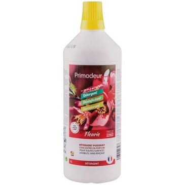 Primodeur 3D Nettoyant Désinfectant Surodorant Fleuri 1 L
