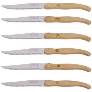 Coffret 6 couteaux à steak - Un Noël à la Française