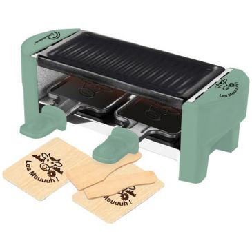 Raclette 2 personnes Vert Sapin - Meuuuh...! - 8746