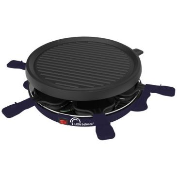 Raclette / Grill ronde 6 personnes Bleu Nuit - Cheese & Fun - 8747