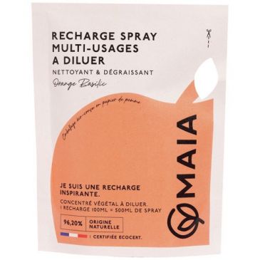 Recharge spray nettoyant multi-usages Orange & Basilic 100 ml - Parfait