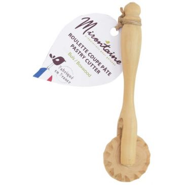 Rouleau coupe-pâte 11.5 cm en buis