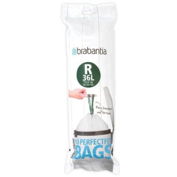 Rouleau 10 sacs poubelle Code R - 36 L - Perfect Fit