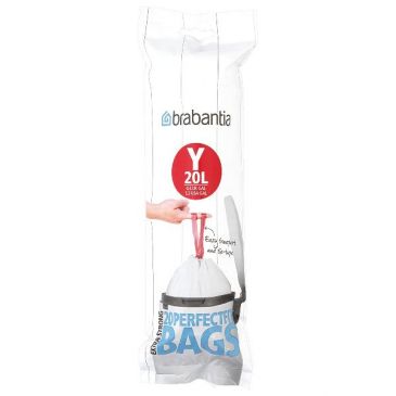 Rouleau 20 sacs poubelle Code Y - 20 L - Perfect Fit