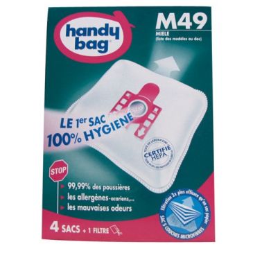 Sac aspirateur handy bag non tissé x4 miele m49