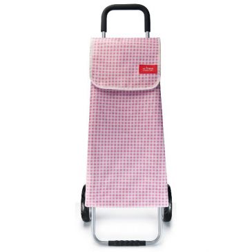 Sac poussette de marché 60 L Vichy Rose - Trolley 2.0