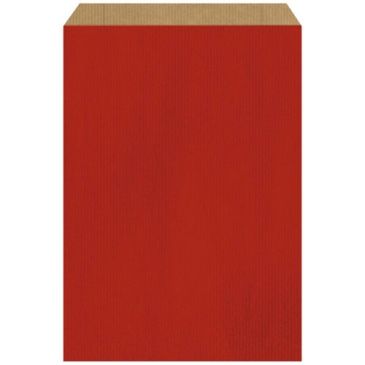 Sachet Kraft - 27+7 x 45 cm - rouge