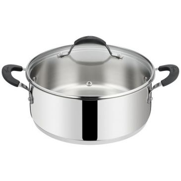 Sauteuse 2 anses 26 cm + couvercle - Tempra Inox
