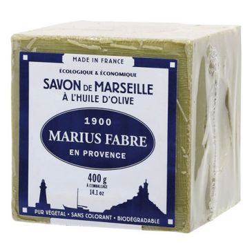 Savon de Marseille à l'huile d'olive - cube 400 g - sans étui