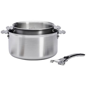 Série 2 casseroles / faitouts 16 et 20 cm + poignée - Loqy Alchimy