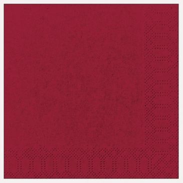 Lot 20 serviettes 33 x 33 cm Bordeaux