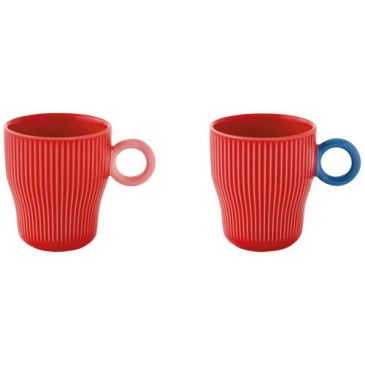 Set 2 mugs 30 cl Rouge - Twist & Match
