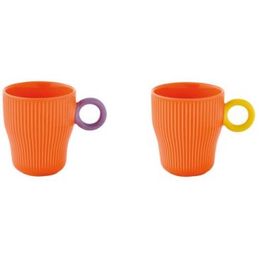 Set 2 tasses à café 9 cl Orange - Twist & Match
