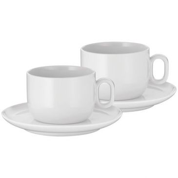 Set 2 tasses cappuccino 16 cl avec sous-tasses - Barista