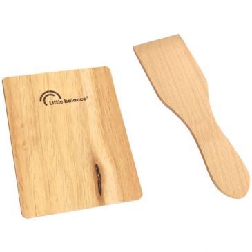 Set 4 spatules + 4 planchettes bois