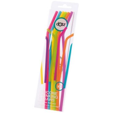 Set 6 pailles 19.5 cm - Multicolores - DOTZ