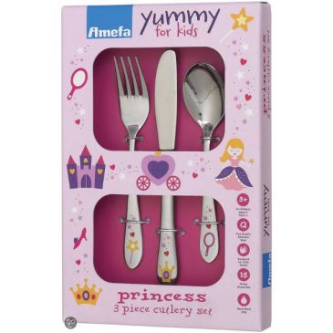 Set couverts enfants de 3 pièces - Princess