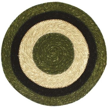 Set de table rond 38 cm Vert - Jonc de Mer