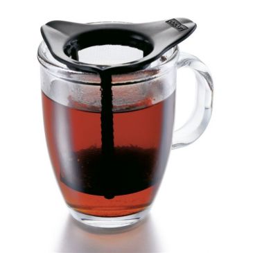 Set mug verre 0.35L + filtre Noir - Yo Yo Set