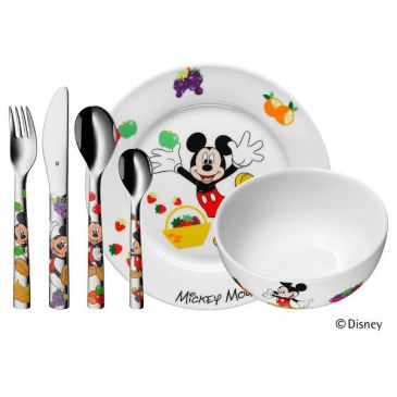 Set vaisselle enfant 6 pièces - Mickey Mouse