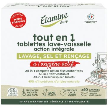 Boîte 60 tablettes lave-vaisselle - Tout-en-1