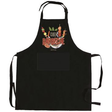 Tablier 90 x 72 cm Noir - Chef Barbecue