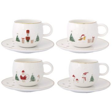 Set 2 Tasses à café 12 cl - Let it Snow