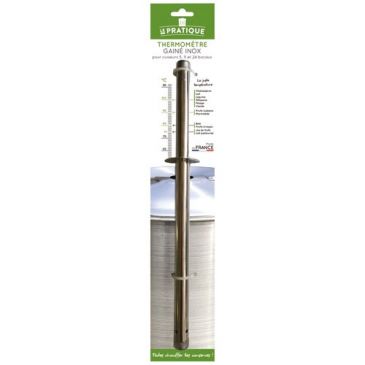 Thermomètre gaine acier inox le parfait
