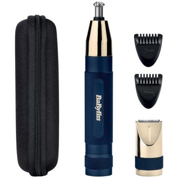 Tondeuse nez, oreilles & sourcils Gold & Navy - Super-X Metal - E112E