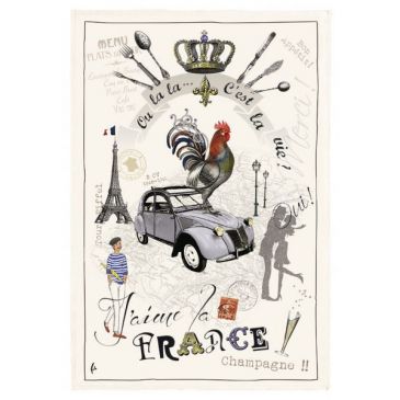 Torchon 48 x 72 cm - France Panorama - TORCHONS & BOUCHONS