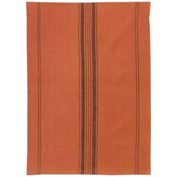 Torchon 50 x 70 cm Rayures Brique - Kilia